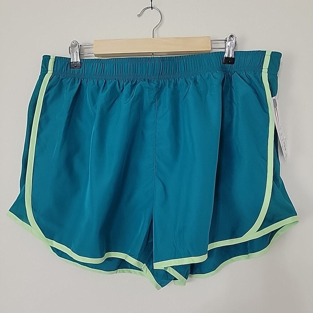 Members Mark 3" Inseam Elastic Waistband Lined Active Short Womens XXL Teal NWT